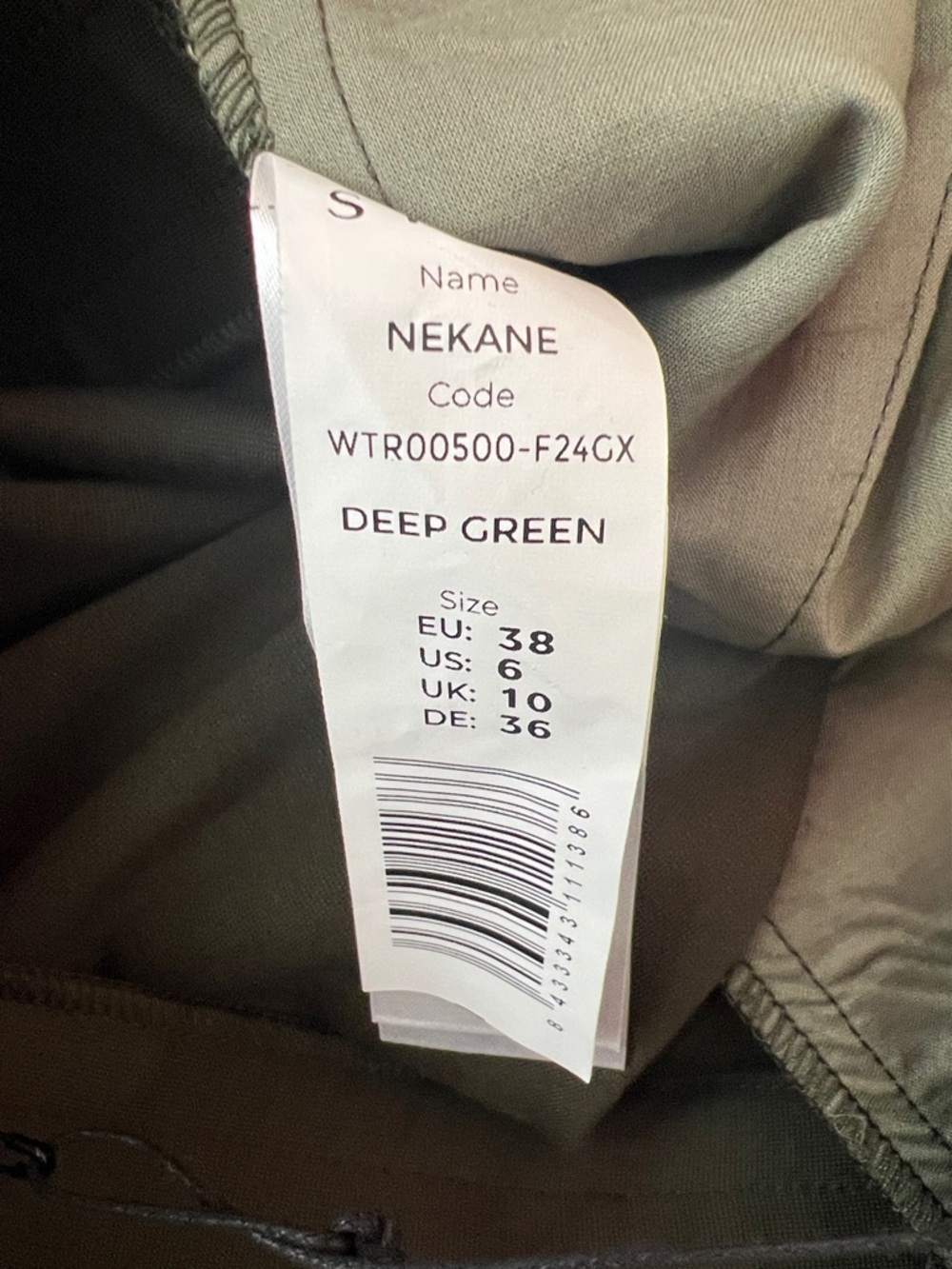 SKFK Deep Green Tencel Straight Leg Trousers Mid Rise Tailored Pants US 6 NWT - Picture 9 of 12
